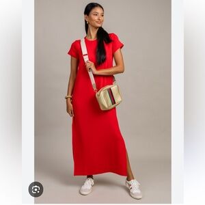 Spanx air essential Red Maxi Dress